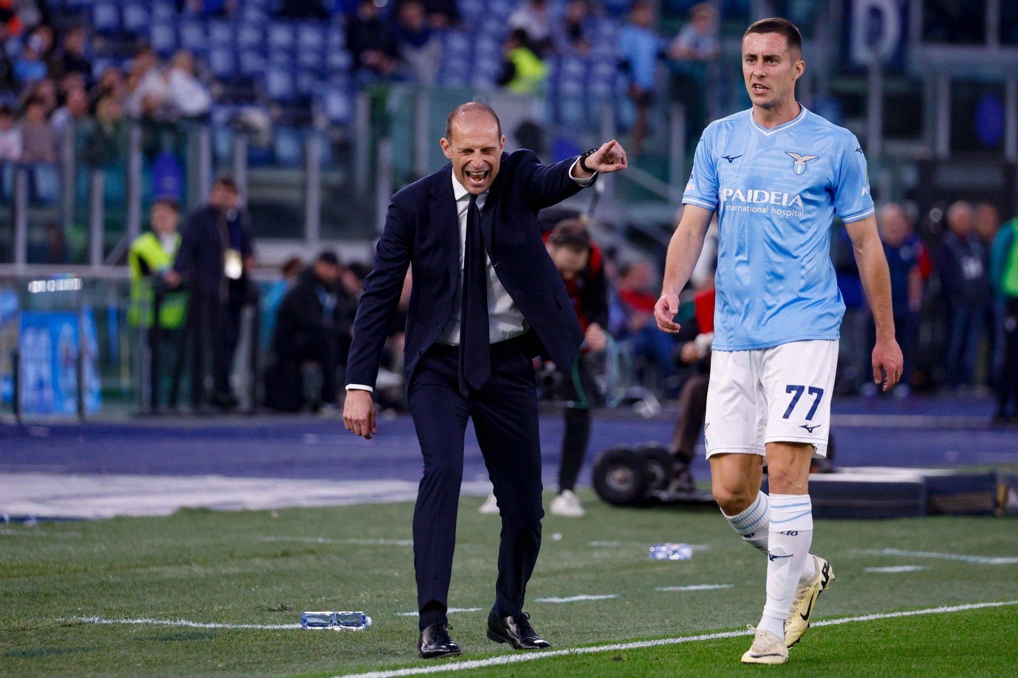 米兰体育-尤文图斯主帅突发身体不适，球队状况引发担忧(尤文图斯主教练照片)